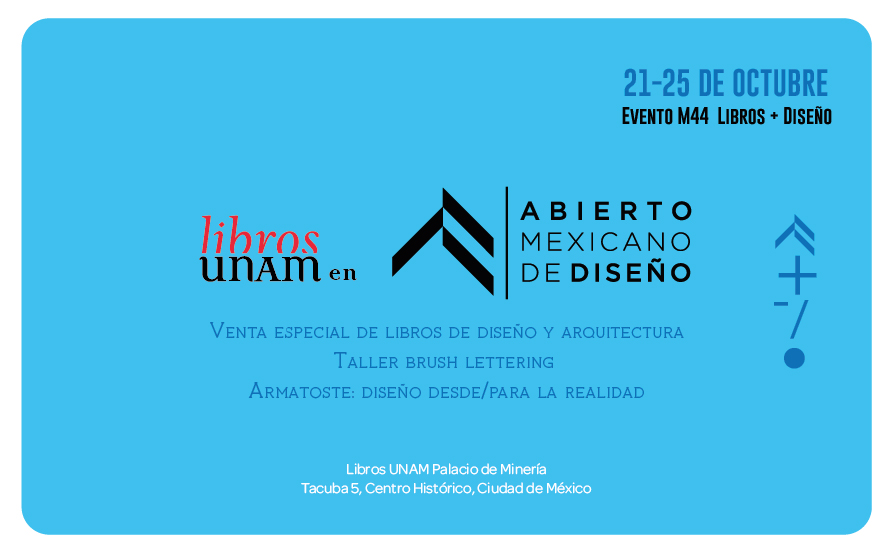 Libros UNAM en el Abierto Mexicano de Diseño