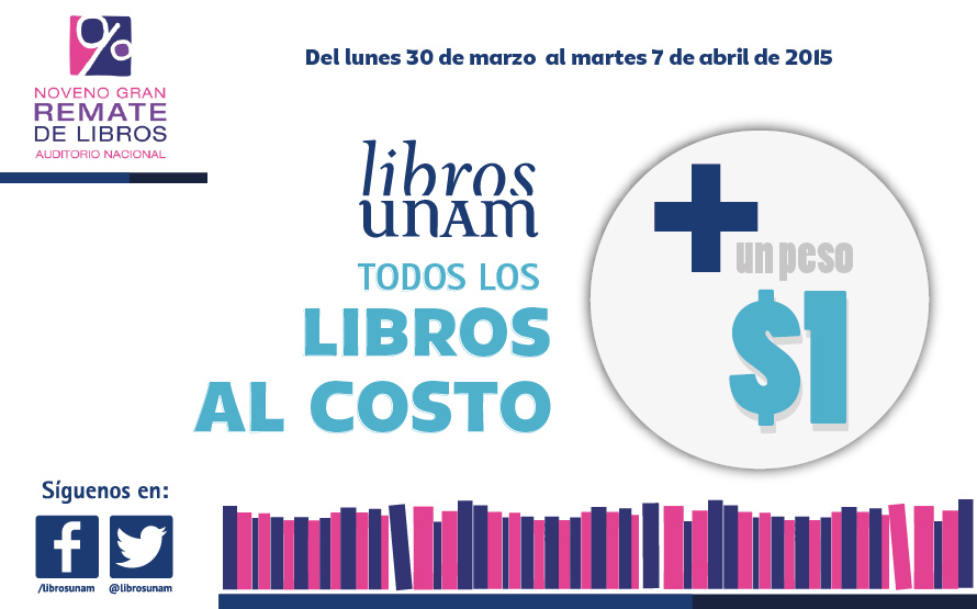 Libros UNAM en el Gran Remate de Libros del Auditorio Nacional
