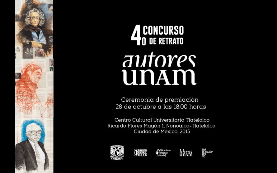 Fallo de la convocatoria del 4º Concurso de retrato Autores UNAM 