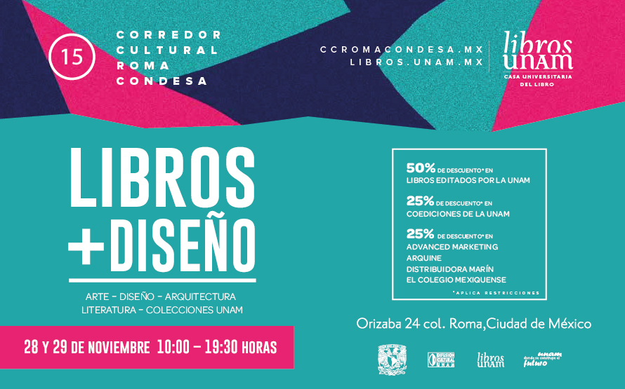 Libros UNAM en el Corredor Cultural Roma Condesa
