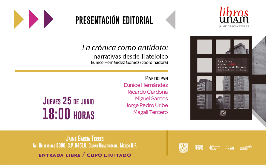 La crónica como antídoto: historias para habitar Tlatelolco