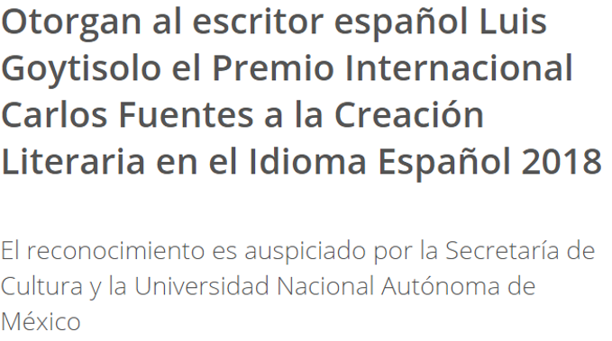 Creación Literaria en el Idioma Español 2018