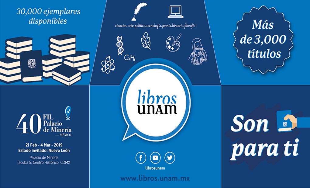 LIBROS UNAM  EN LA FIL PALACIO DE MINERÍA